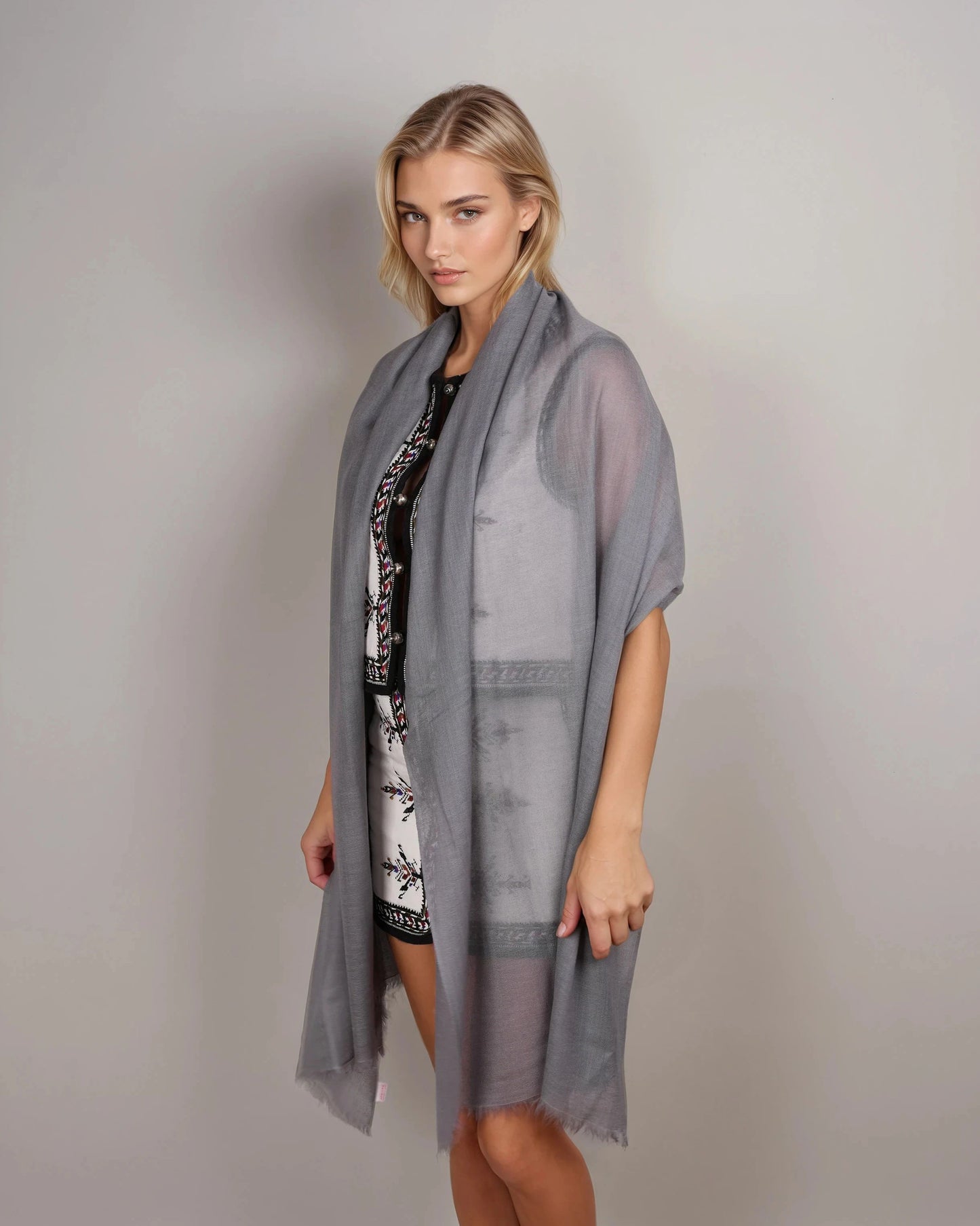 Hot Pashmina ash grey