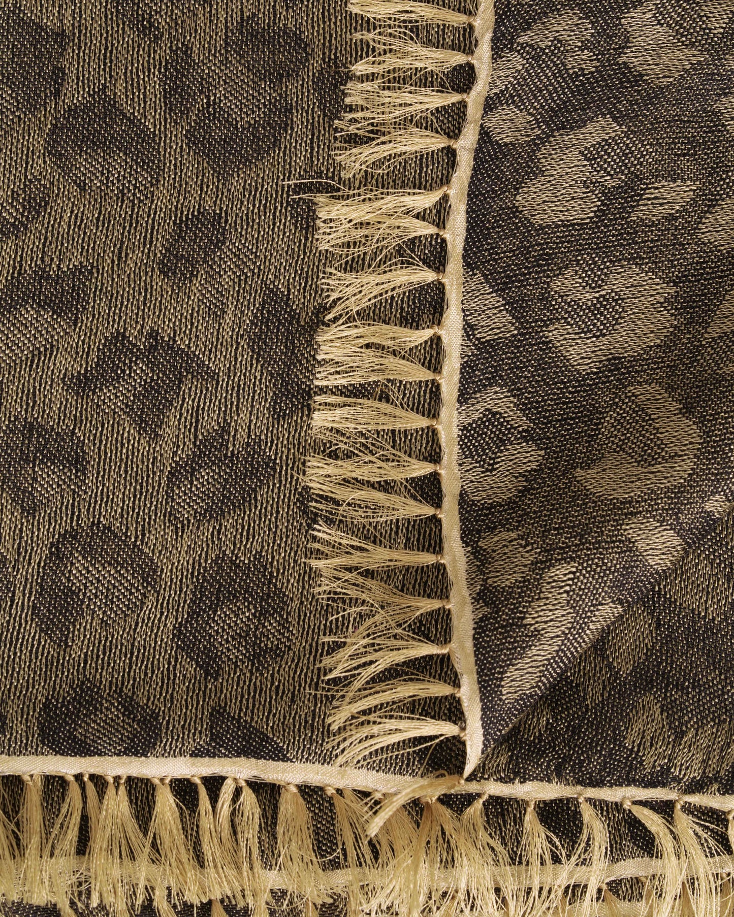 Water-Pashmina Leopard gold