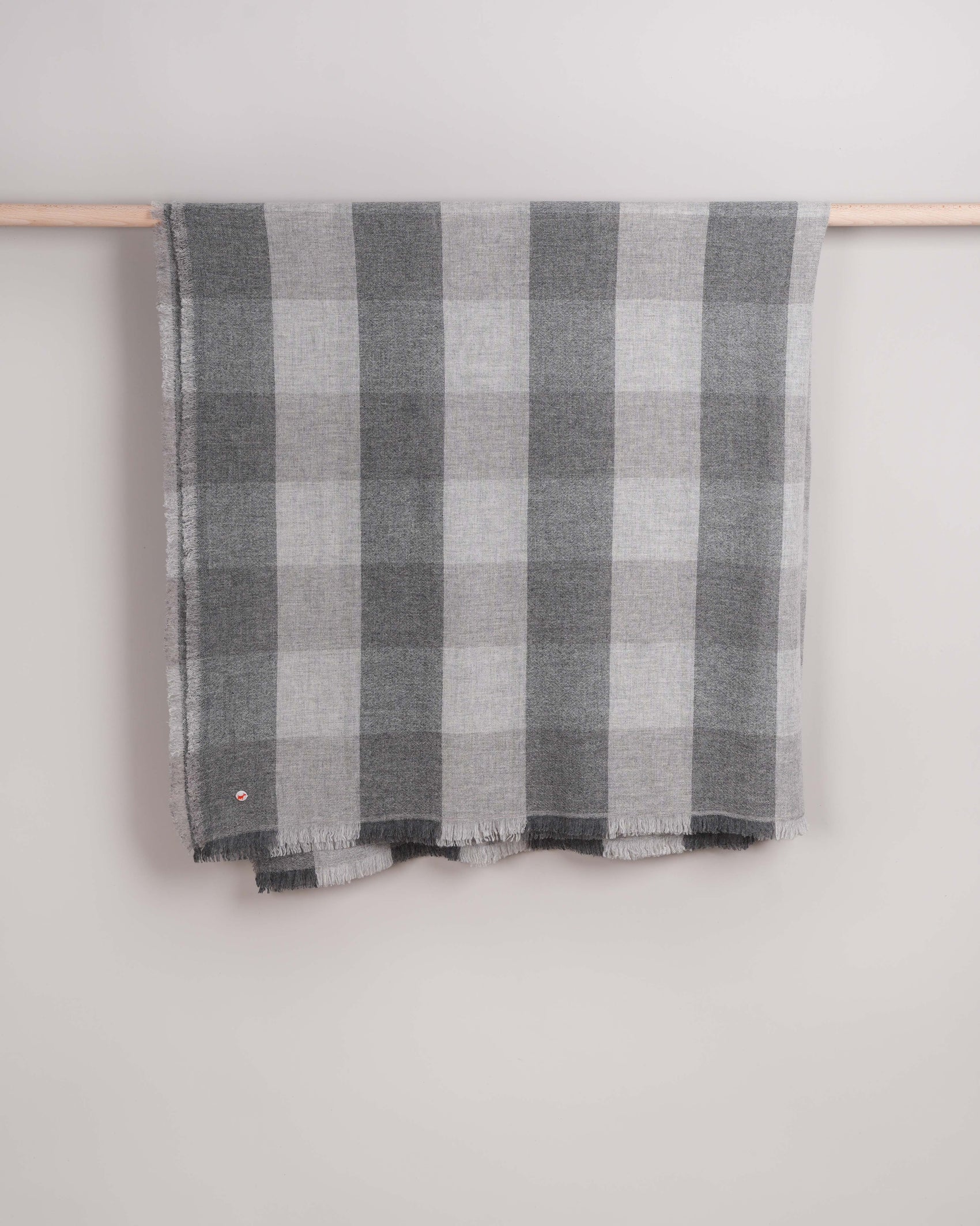 Carré Karo grey melange