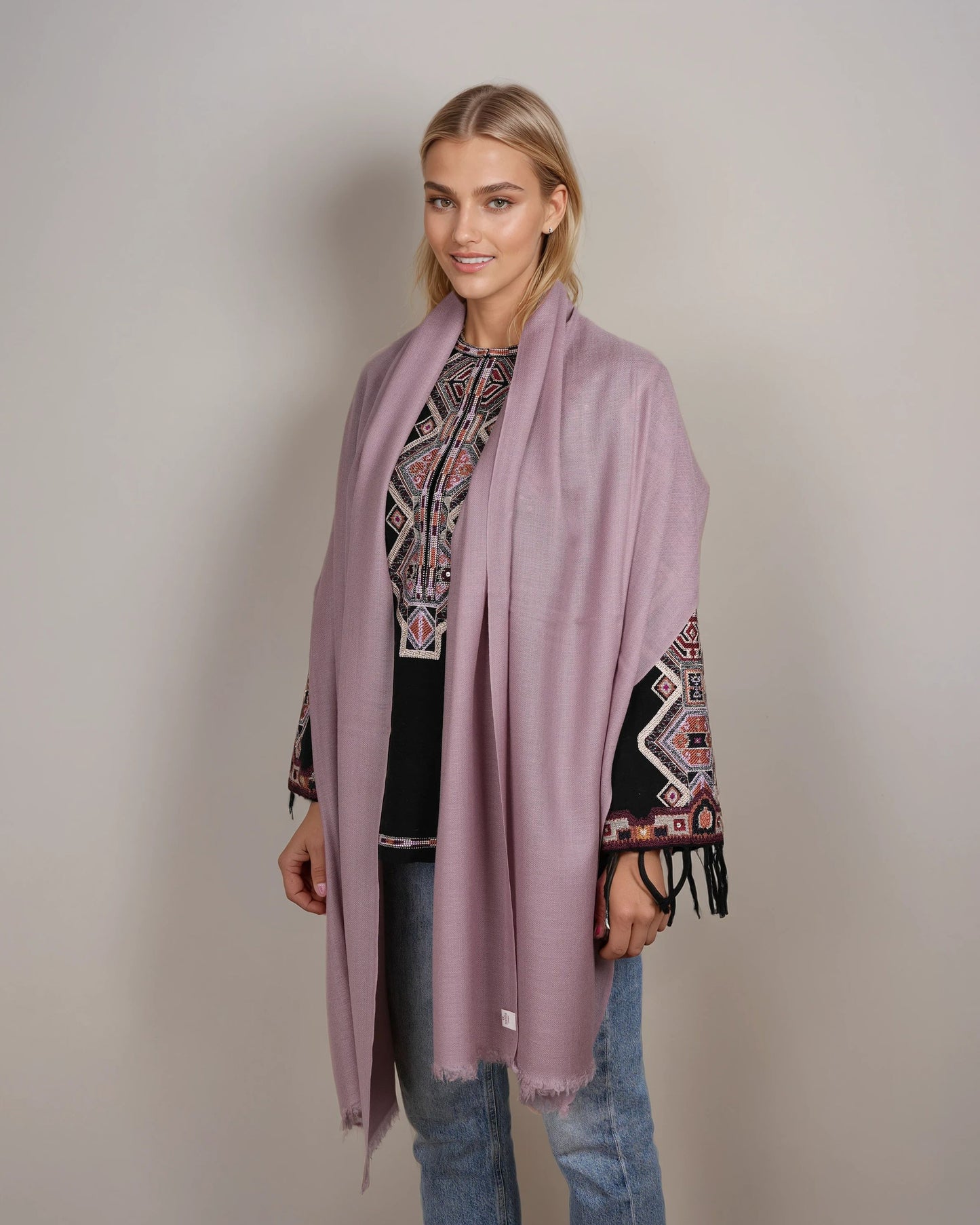 Ring-Pashmina keepsake lilac