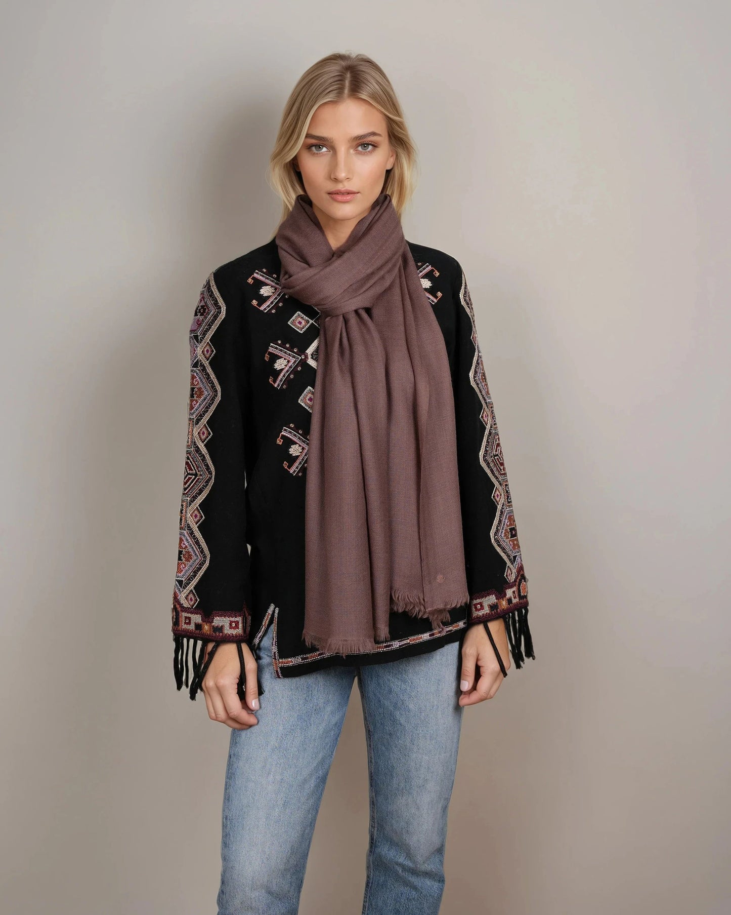 Ring-Pashmina mauve