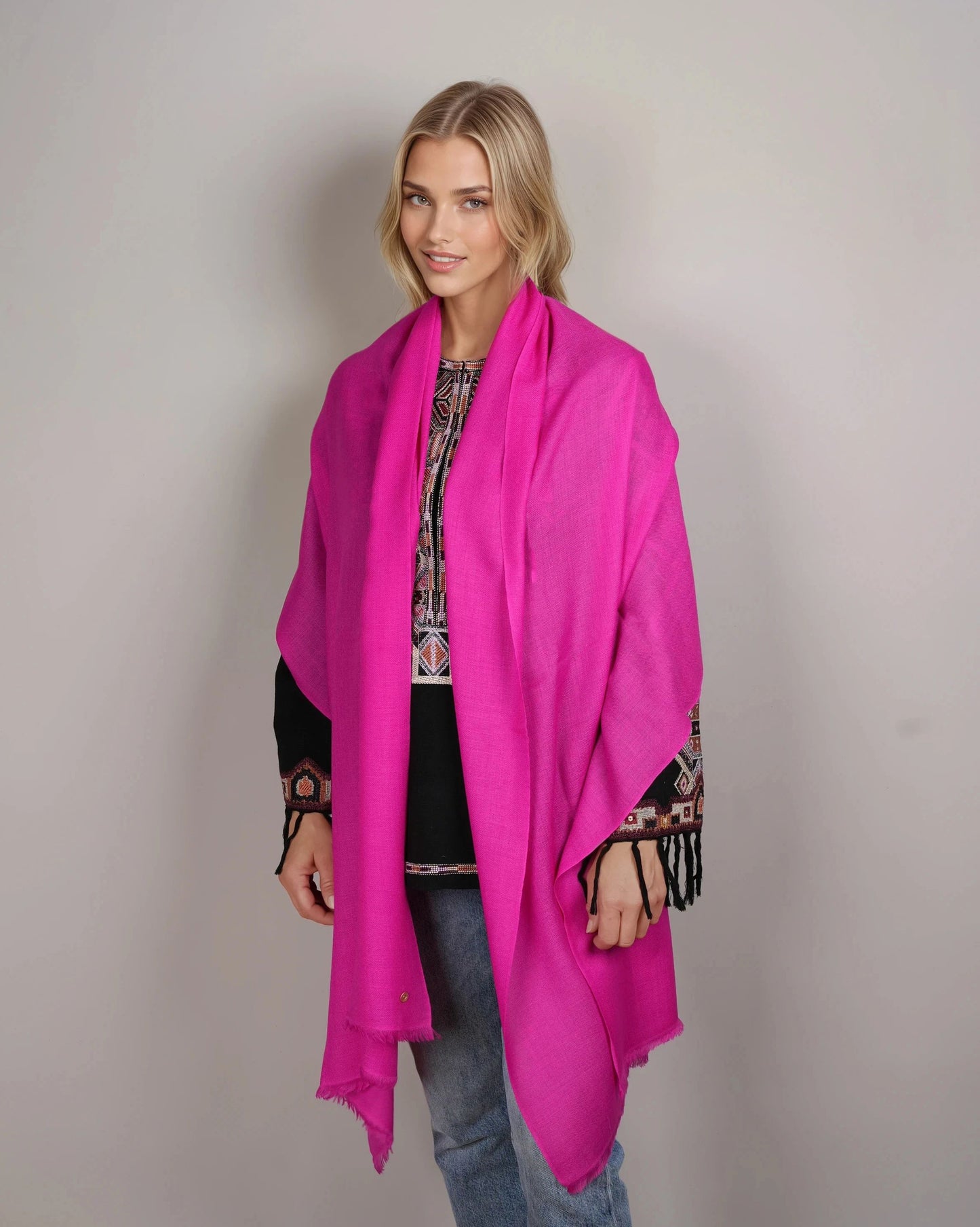 Ring-Pashmina very berry
