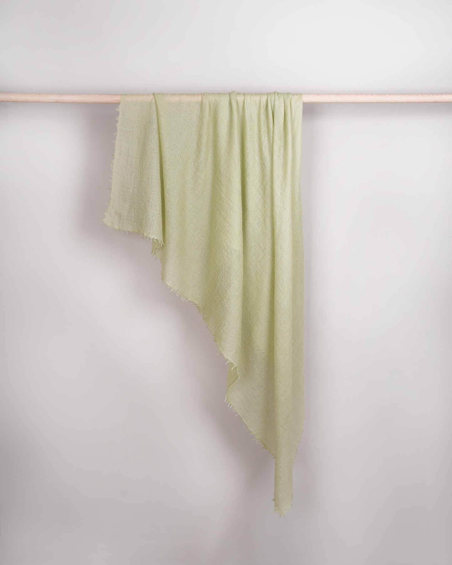 Eco-Shahtoosh Carré white jade