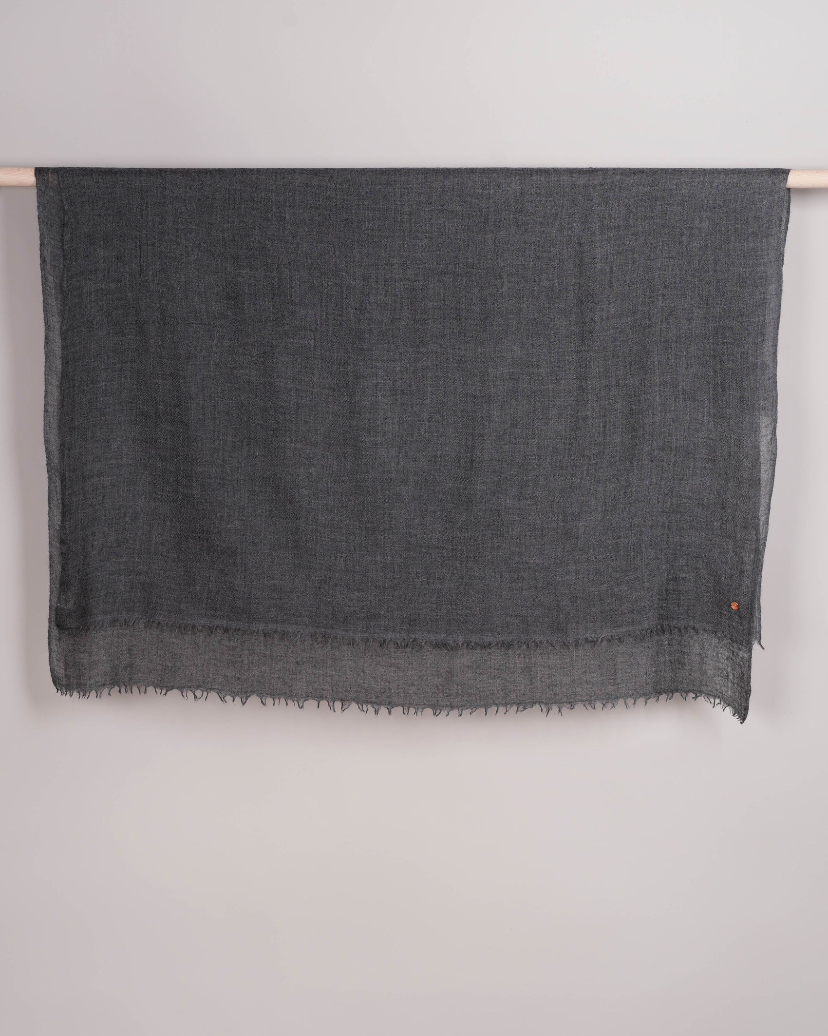 Eco-Shahtoosh charcoal grey