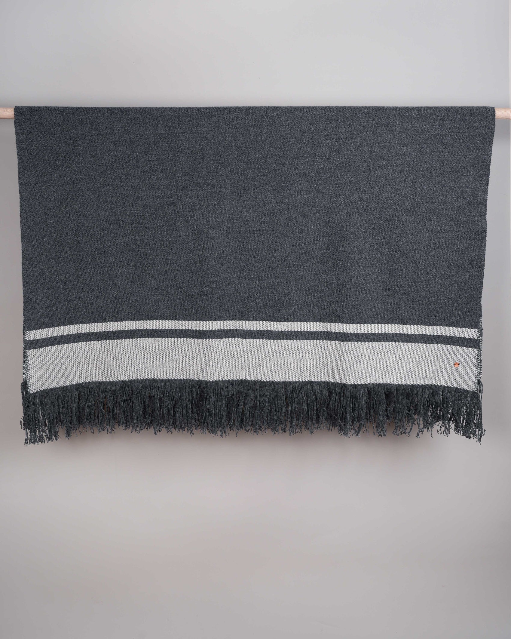 Plaid cachemire charcoal melange