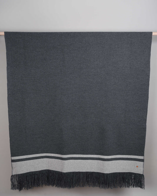 Plaid cachemire charcoal melange