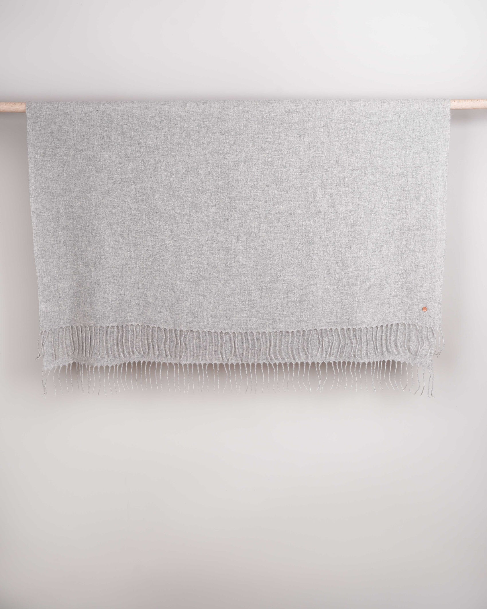 Kaschmirtuch Kunjo light grey melange