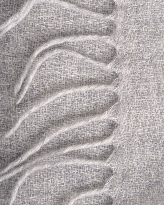 Kaschmirtuch Kunjo light grey melange