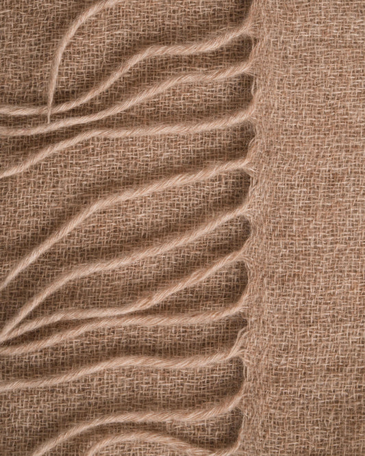 Kaschmirtuch Kunjo natural coffee light