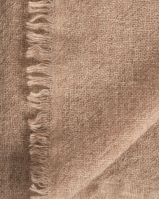 Kyōto Pashmina natural coffee light