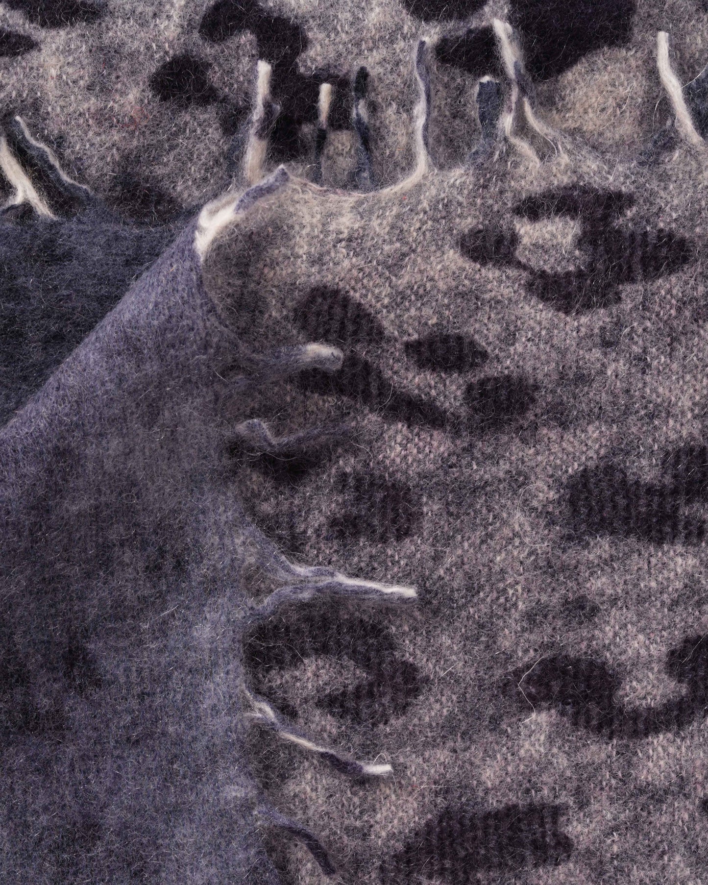 Leopard Pashmina Dress Blues