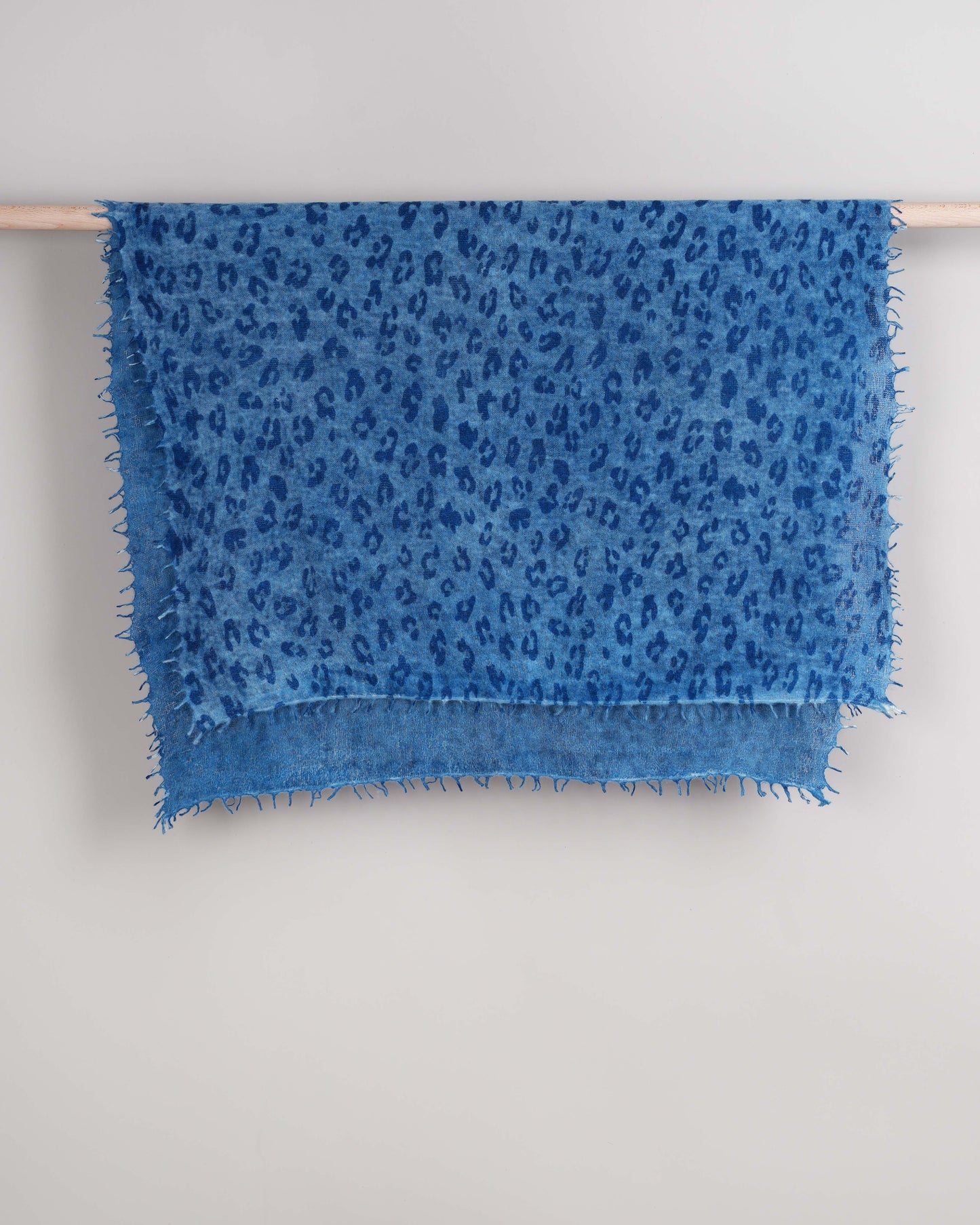 Leopard Pashmina Imperial Blue