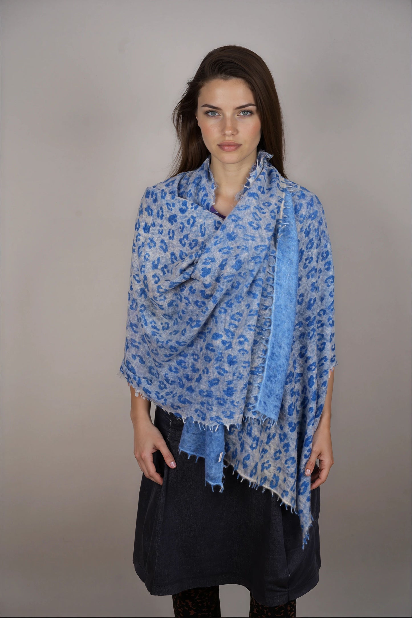 Leopard Pashmina Little Boy Blue