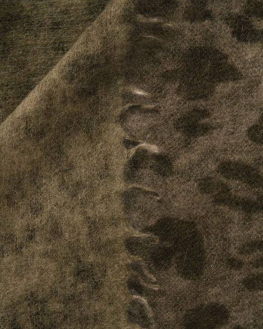 Leopard Pashmina Military Olive