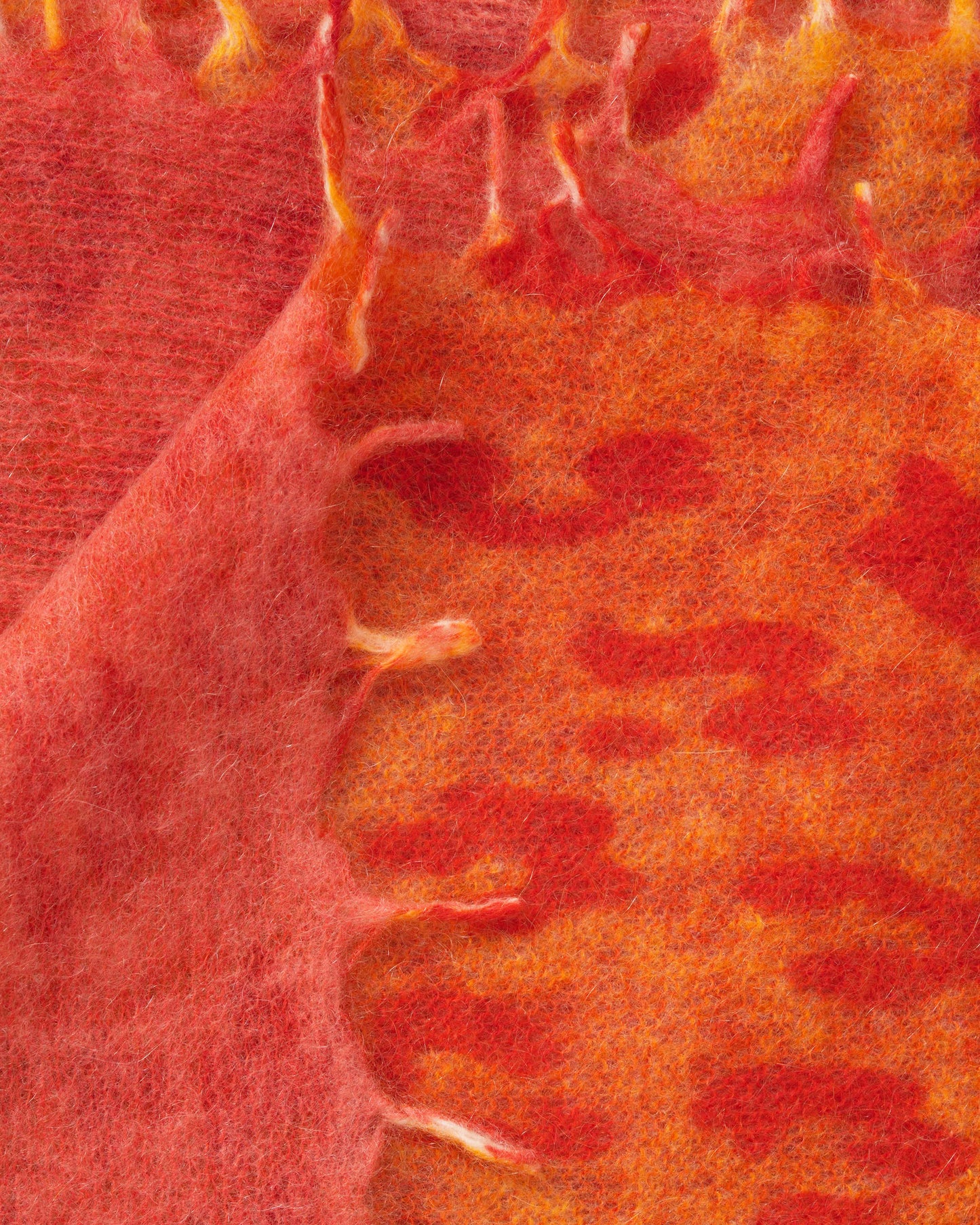 Leopard Pashmina Red Orange