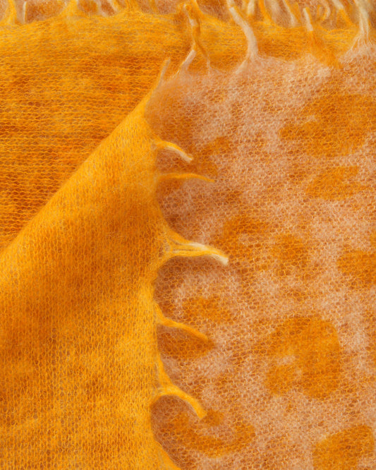Leopard Pashmina Saffron