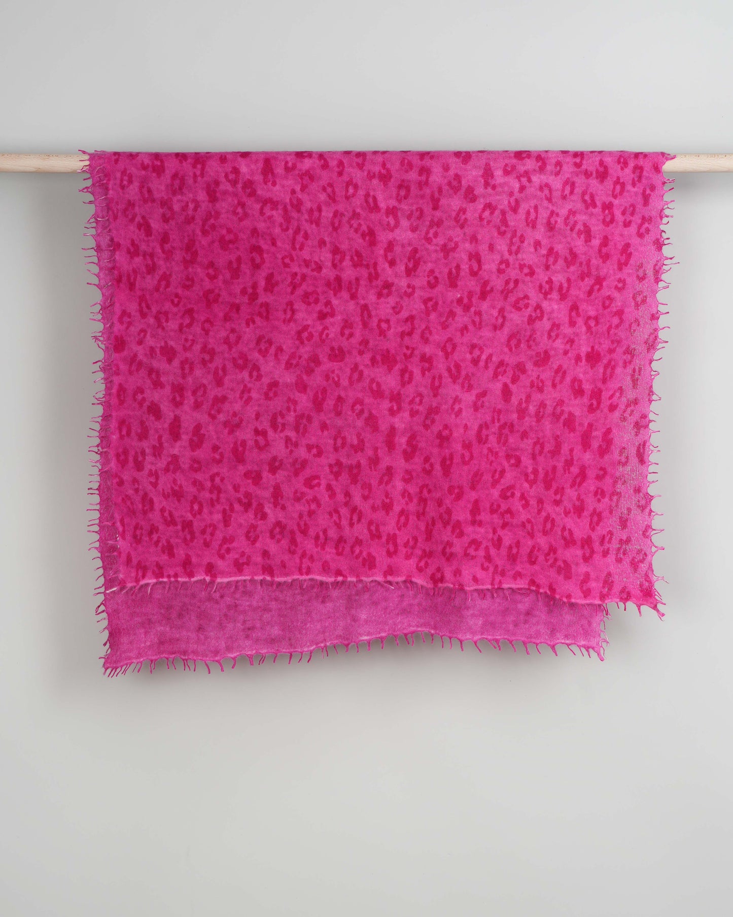 Leopard Pashmina Very Berry