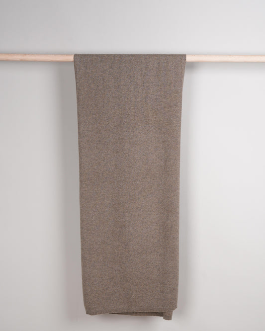 Mori Strickschal Natural Coffee