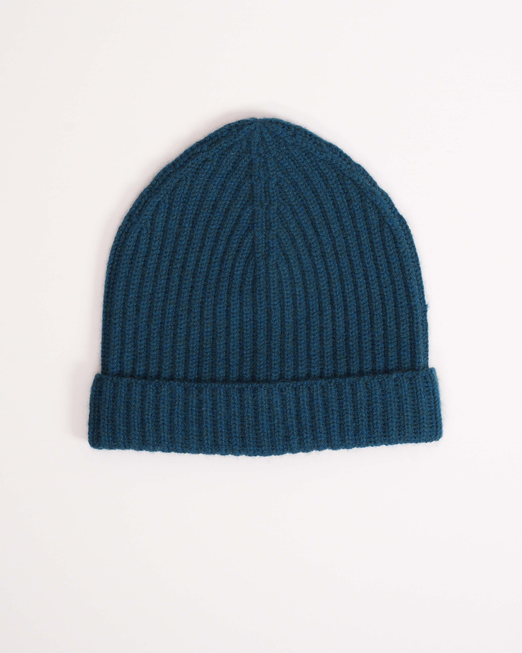 Kaschmirmütze Petrol Melange