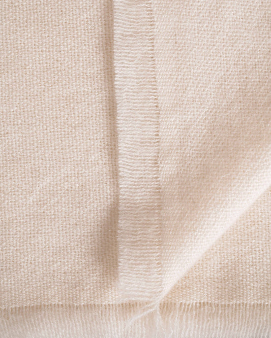 Pashmina 100% Kaschmir Schal crème