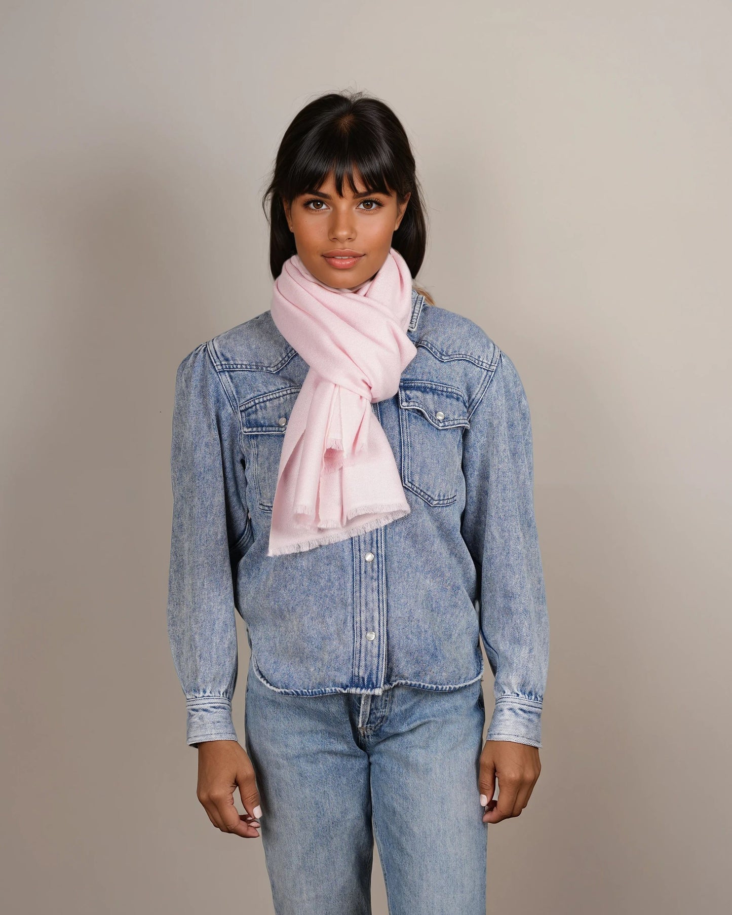 Pashmina 100% Kaschmir Schal crystal rose