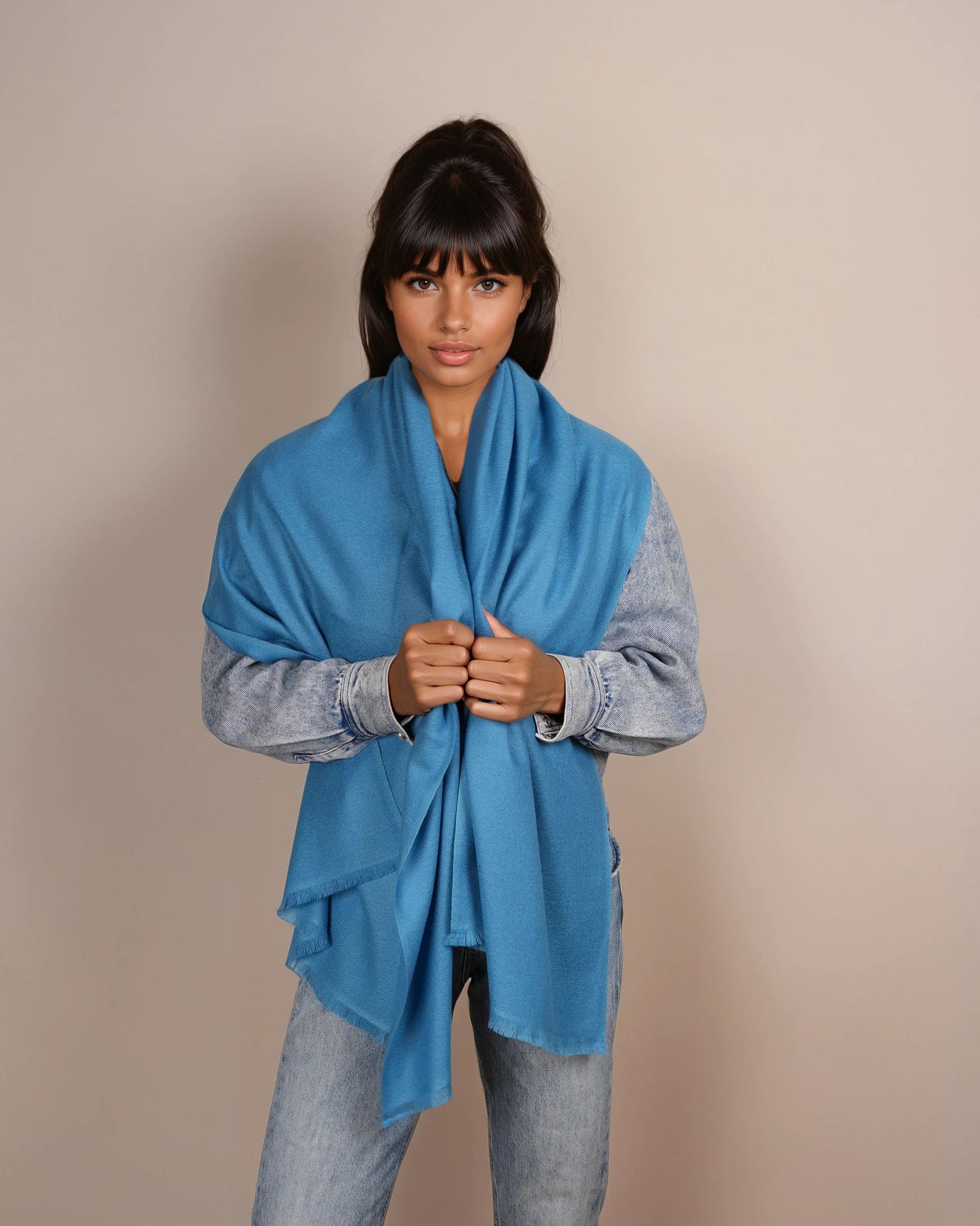 Pashmina 100% Kaschmir Schal hawaiian ocean