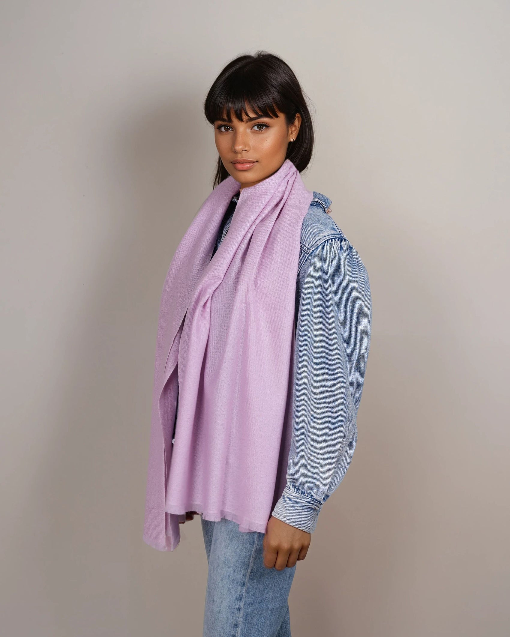 Pashmina 100% Kaschmir Schal viola