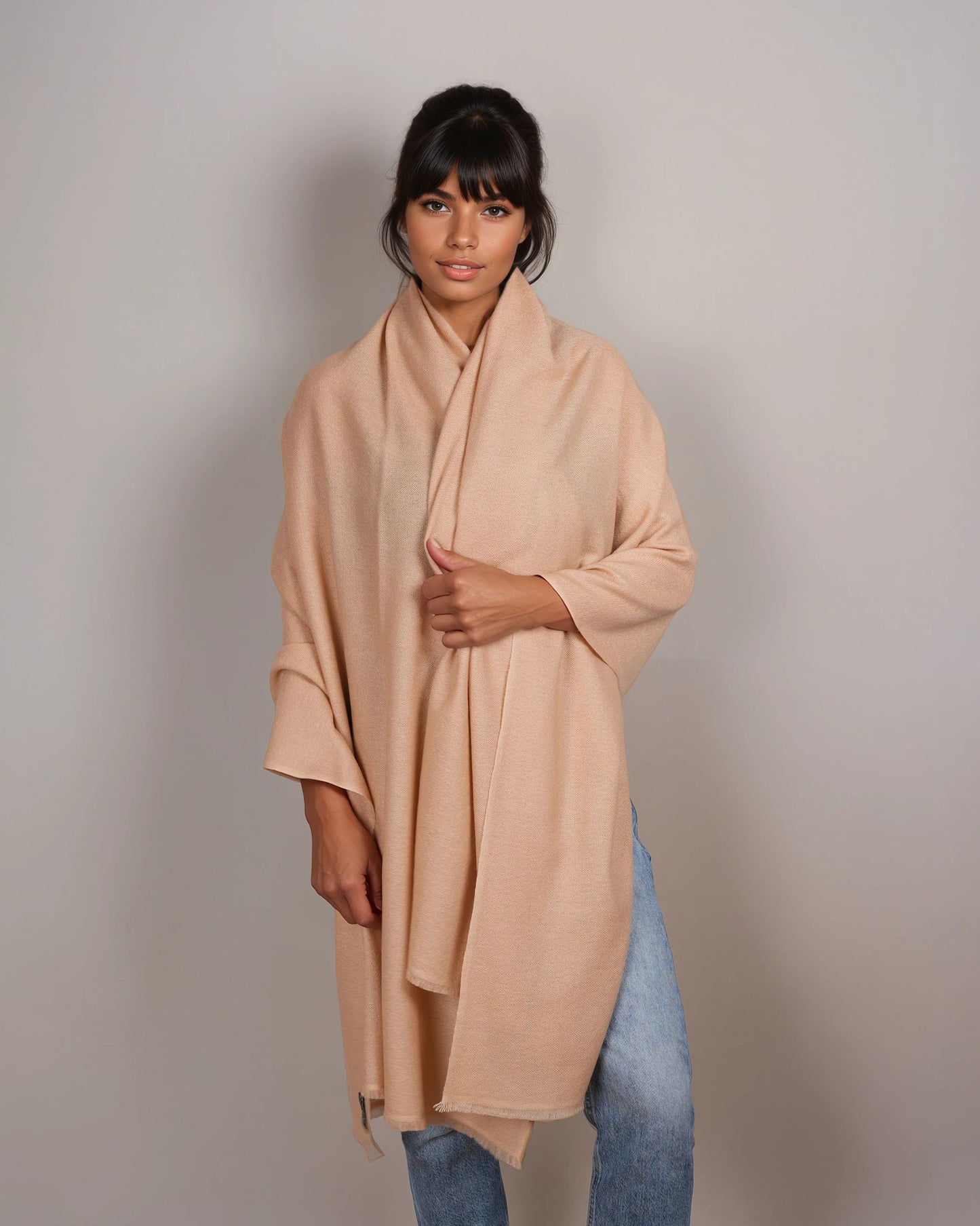 Pashmina 100% Kaschmir Stola camel