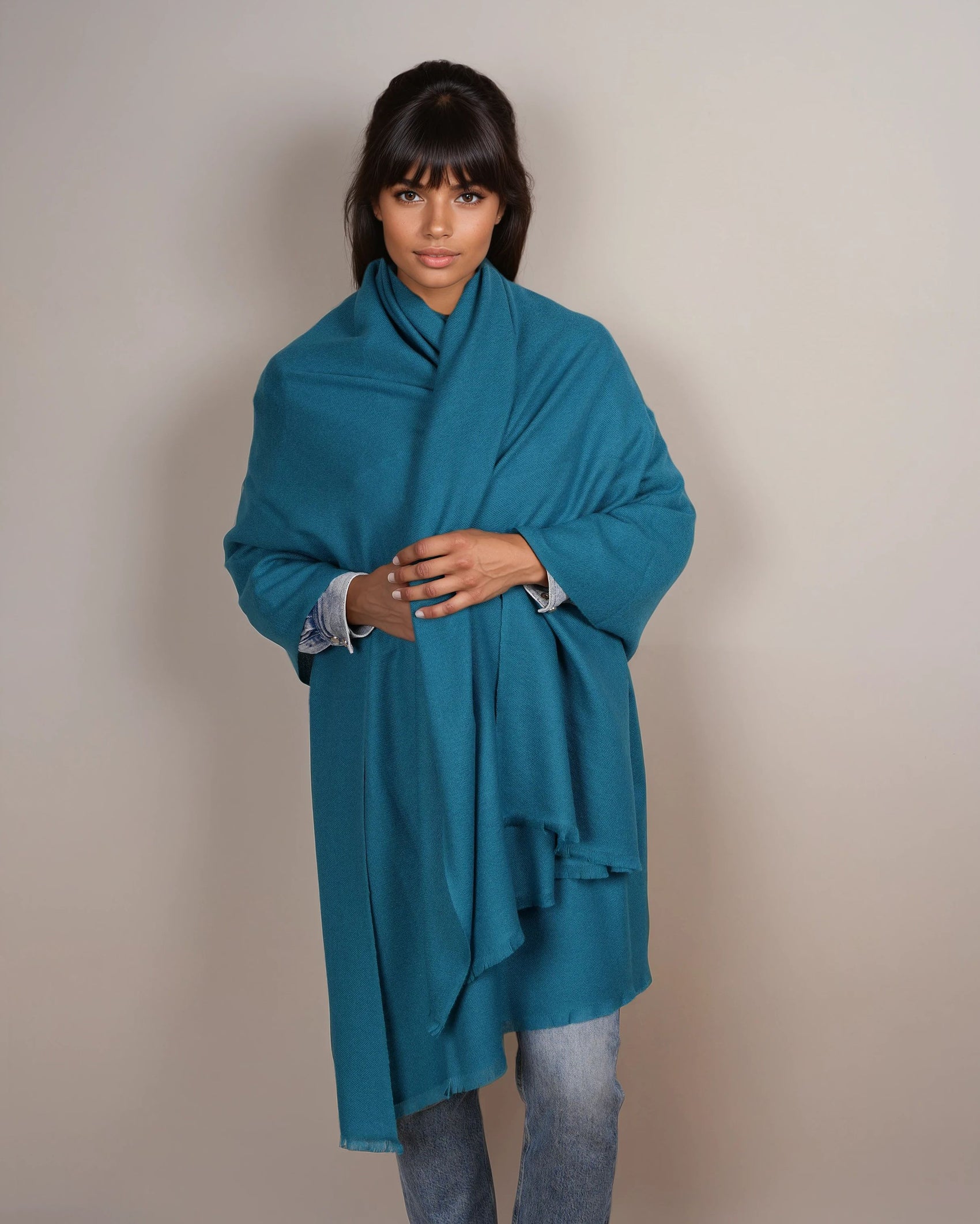 Pashmina 100% Kaschmir Stola celestial