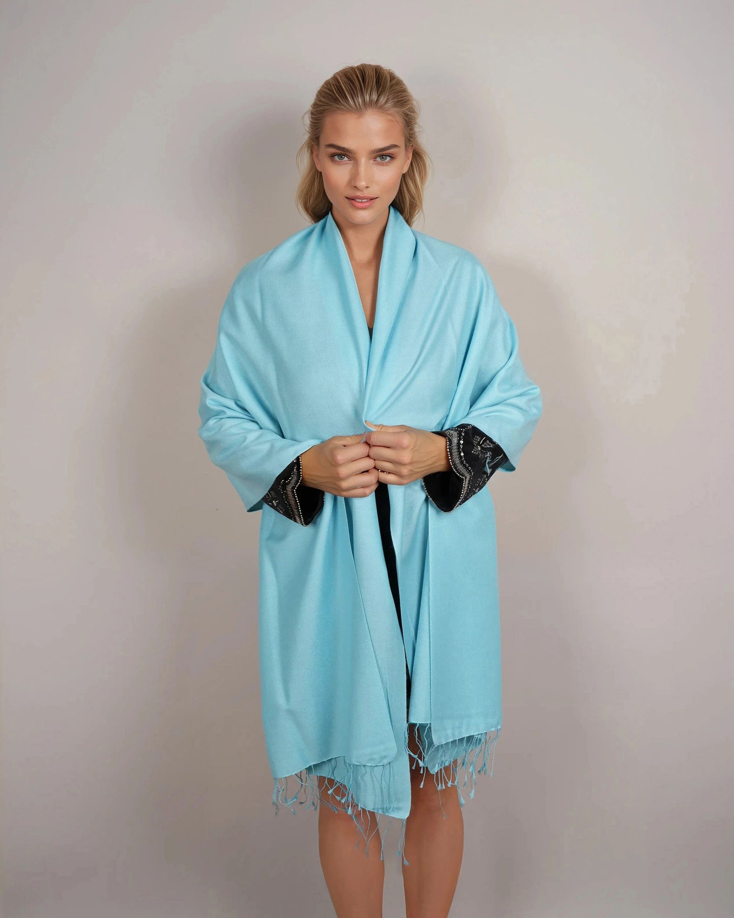 Pashmina 70% Kaschmir Classic aqua