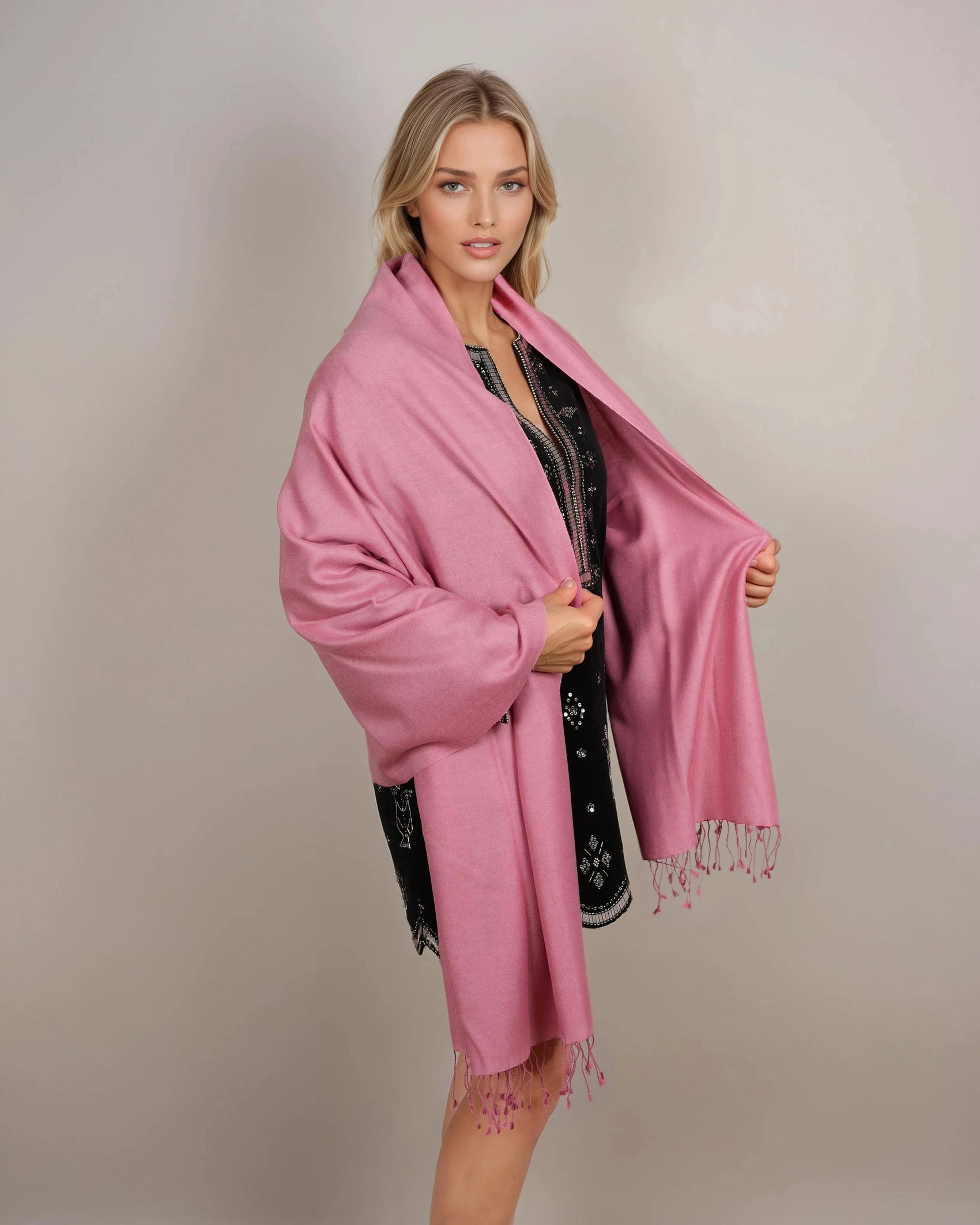 Pashmina 70% Kaschmir Classic orchid mauve