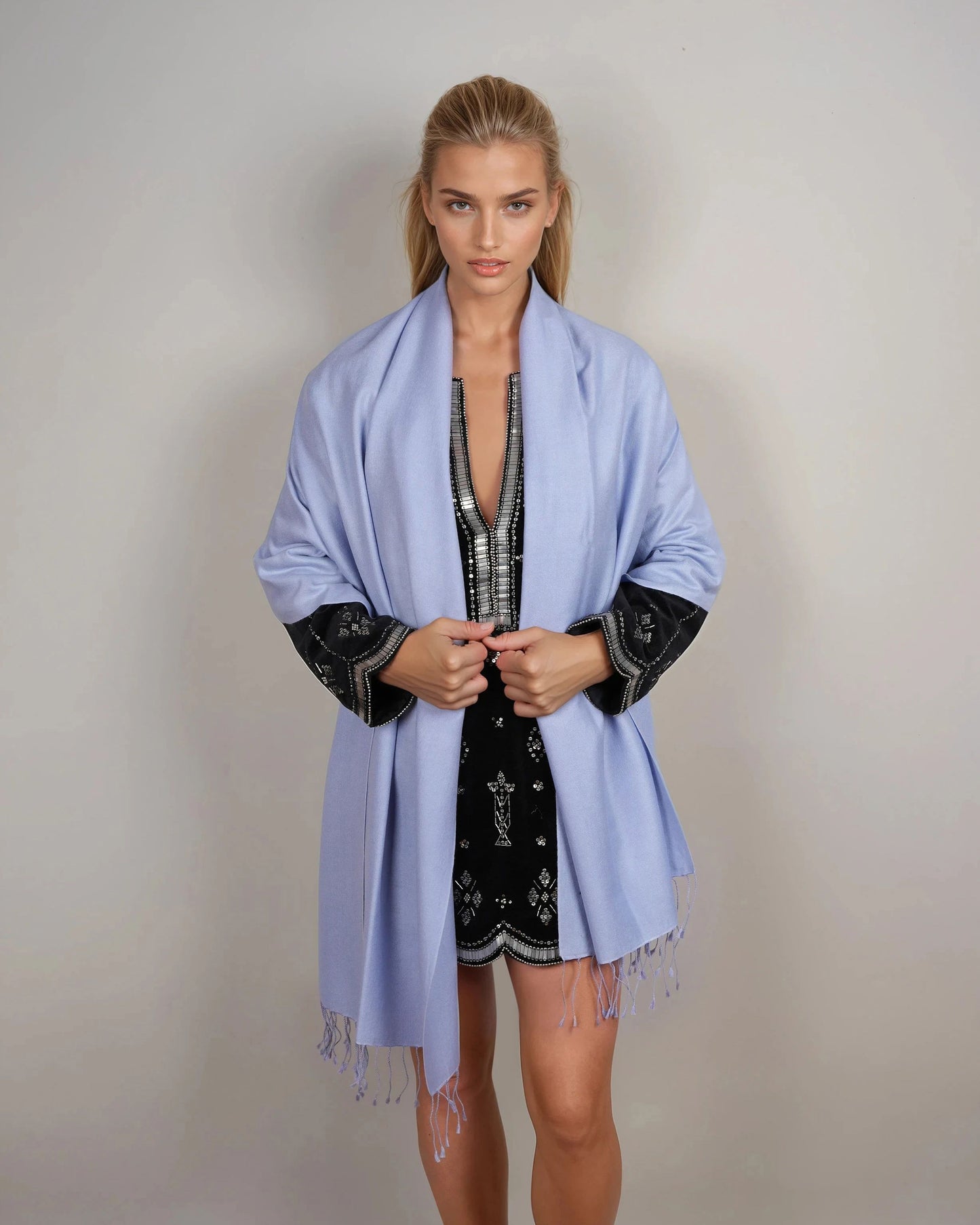 Pashmina 70% Kaschmir Classic oxford blue