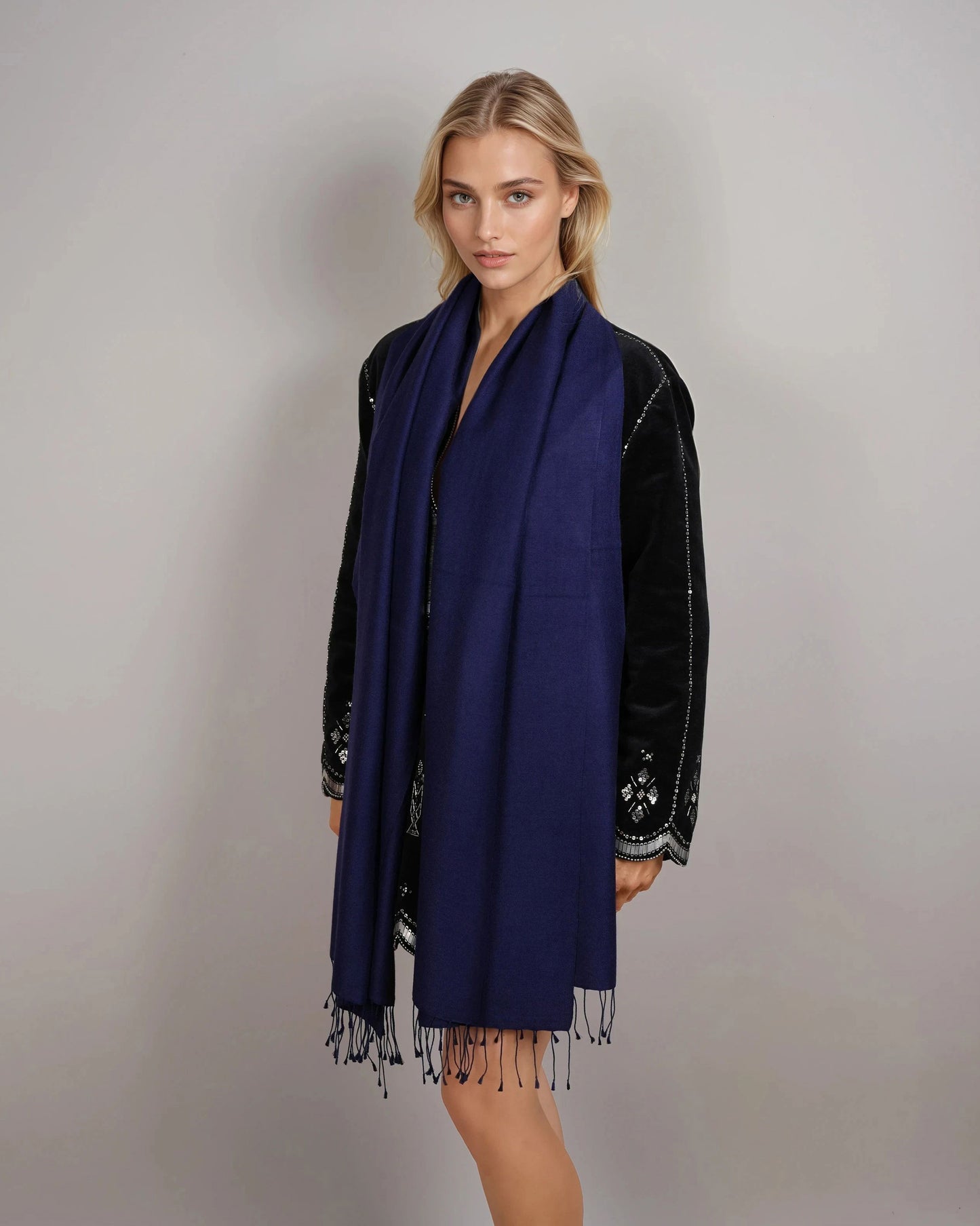 Pashmina 70% Kaschmir Classic twilight blue