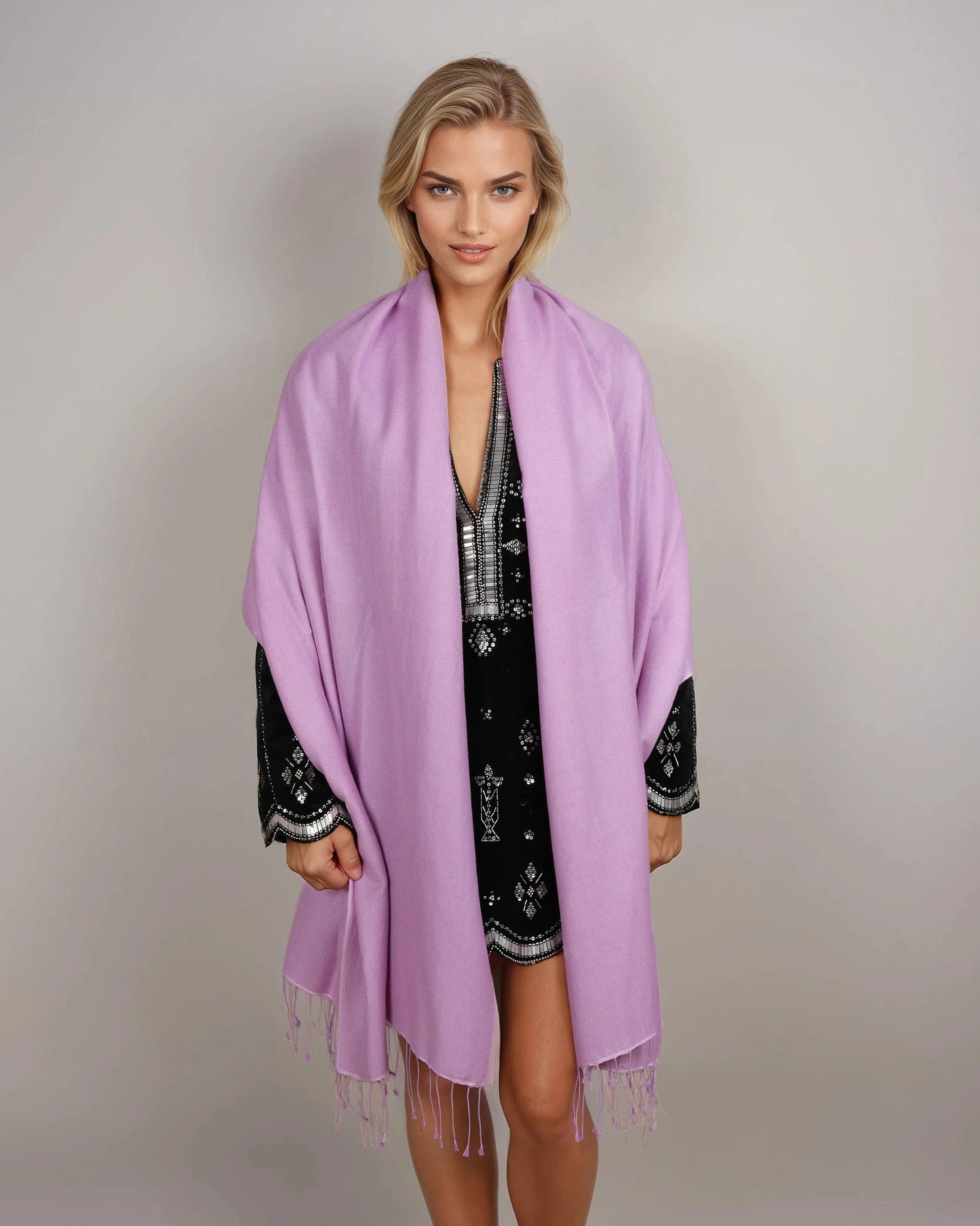 Pashmina 70% Kaschmir Classic viola