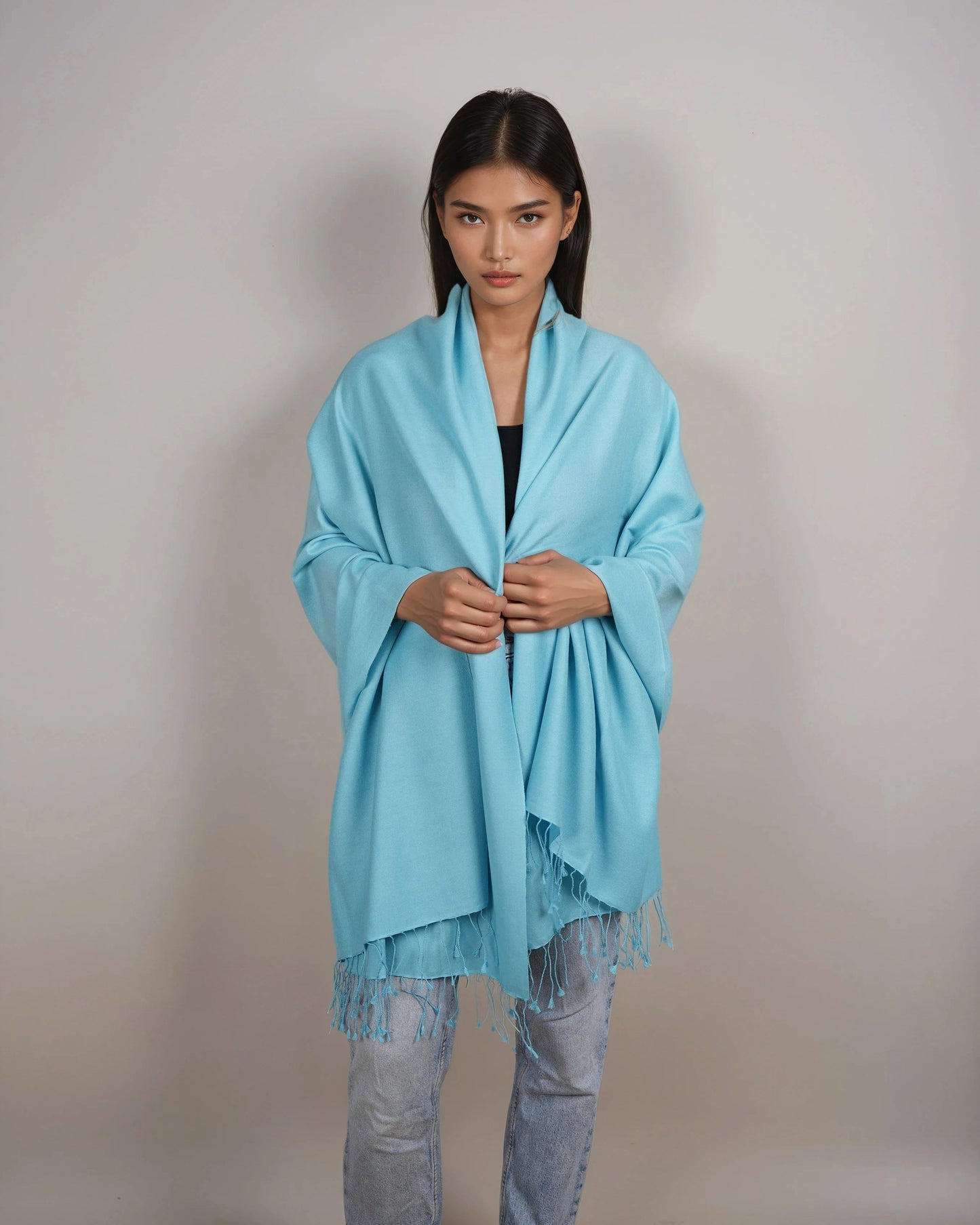 Pashmina 70% Kaschmir Stola capri