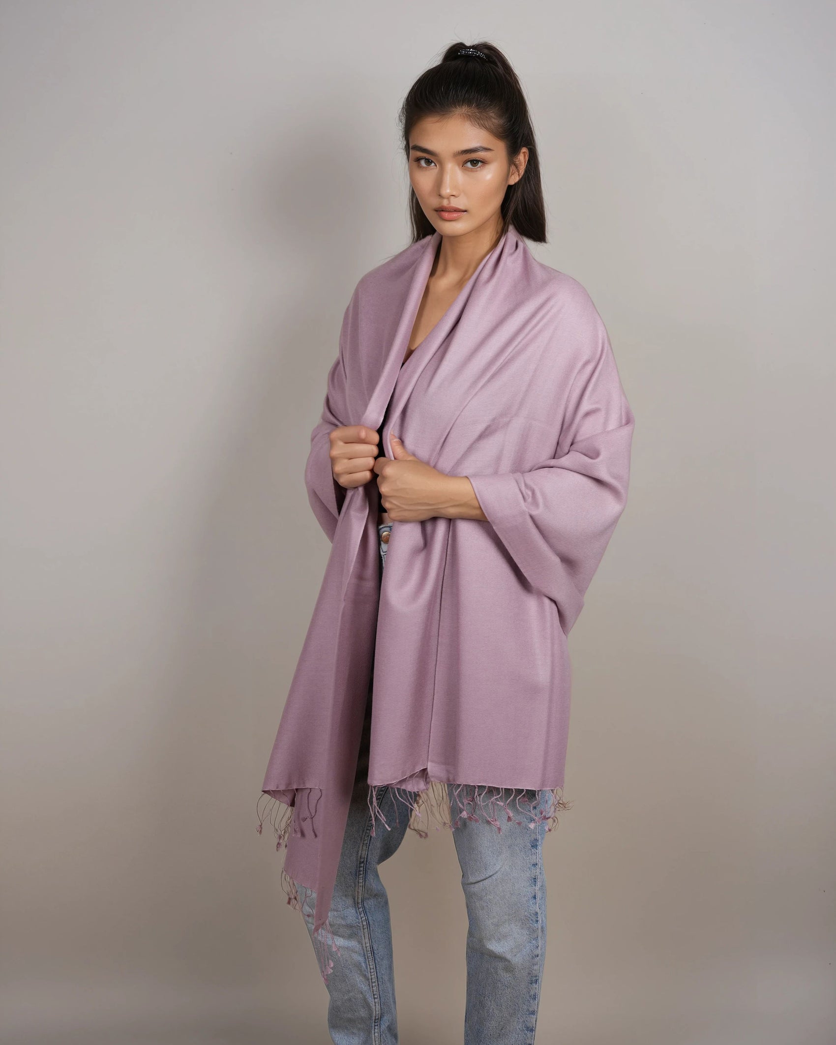 Pashmina 70% Kaschmir Stola keepsake lilac