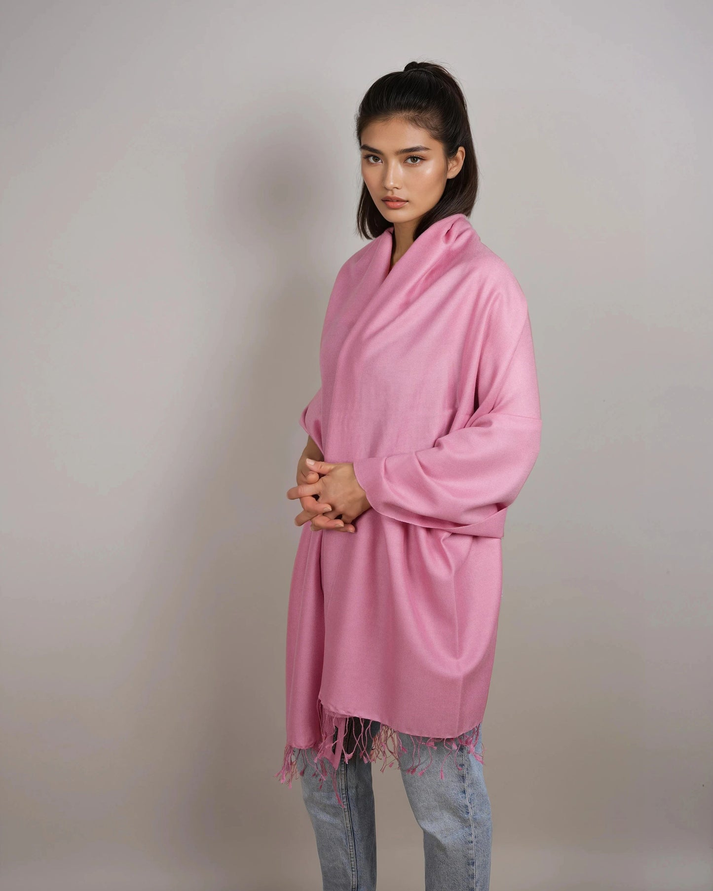 Pashmina 70% Kaschmir Stola orchid mauve