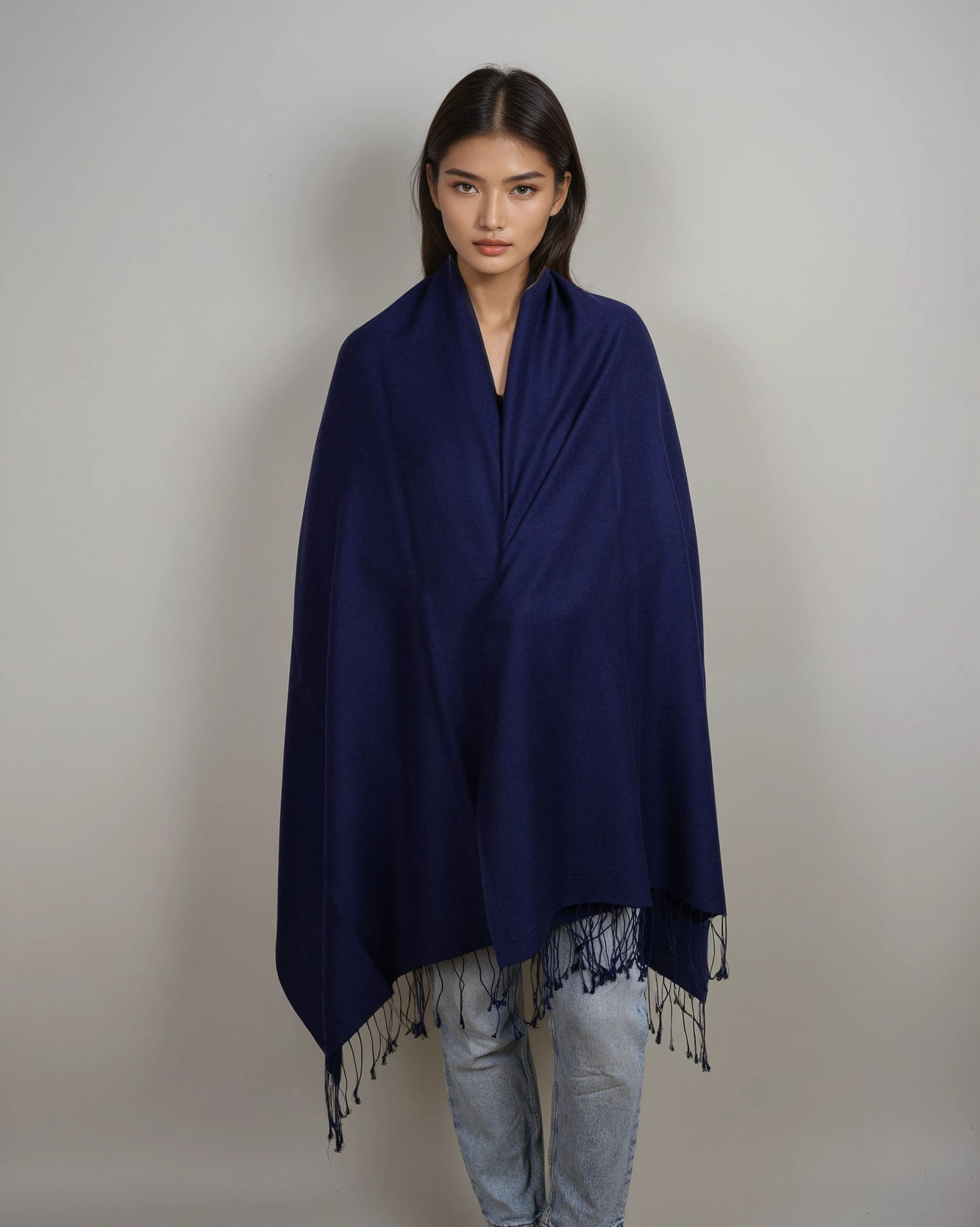 Pashmina 70% Kaschmir Stola twilight blue