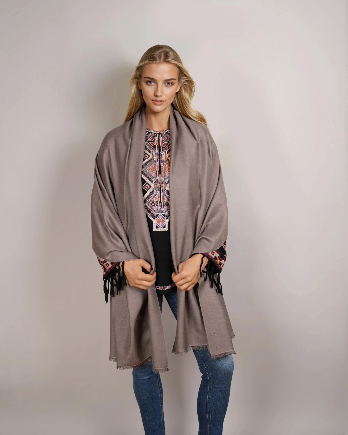 Pashmina Couture fungi grey
