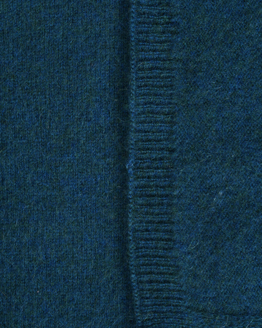 Mori Strickstola Petrol Melange