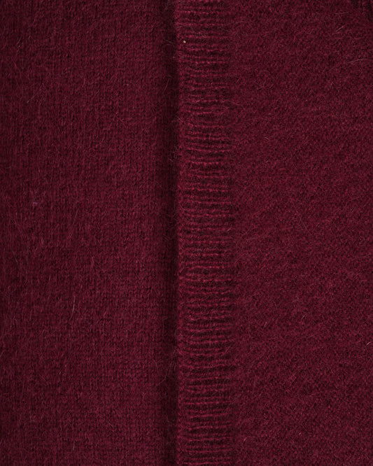 Mori Strickstola Tibetan Red