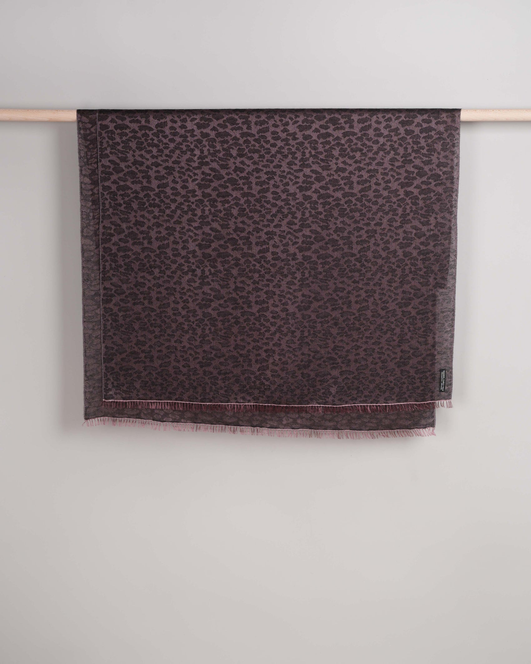 Water-Pashmina Leopard mauve