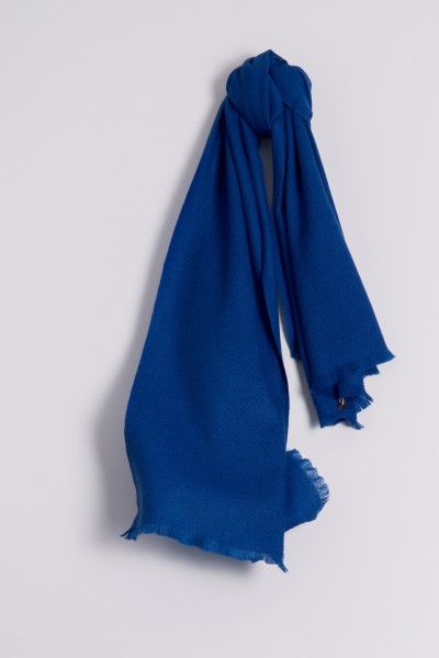 Pashmina Schal 100% Kaschmir royal blue