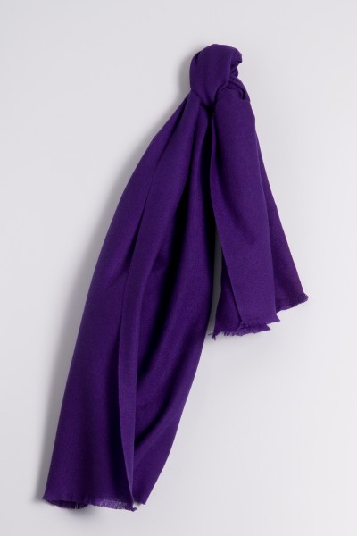 Pashmina Schal 100% Kaschmir purple magic