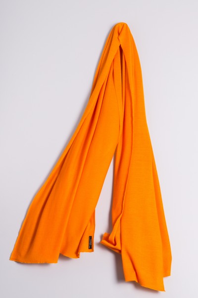 Kaschmirstola Feinstrick orange