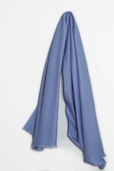 Pashmina Schal 100% Kaschmir oxford blue