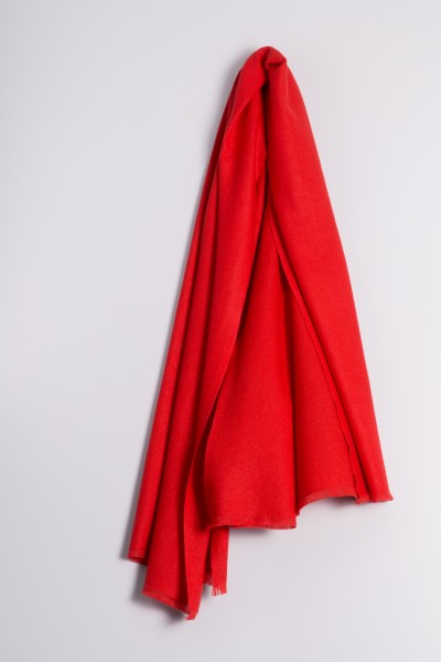 Pashmina 100% Cashmere fiery red