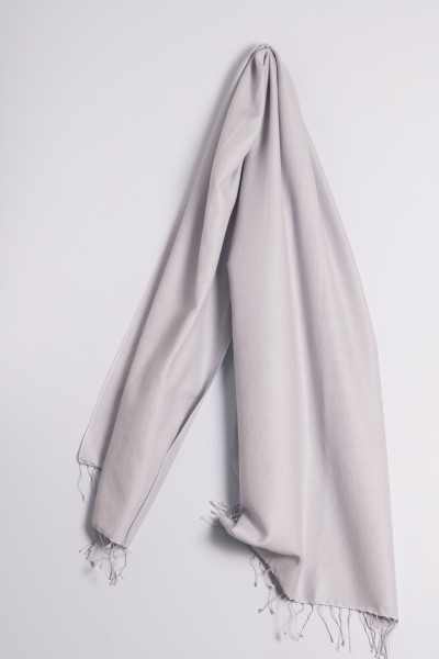 Pashmina 70x200cm silver gray