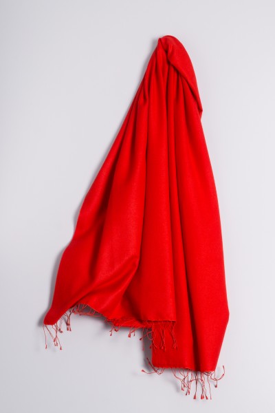 Pashmina 90x200cm fiery red