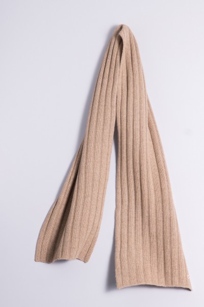 Cable Stitch Shawl 100% Cashmere natural grey